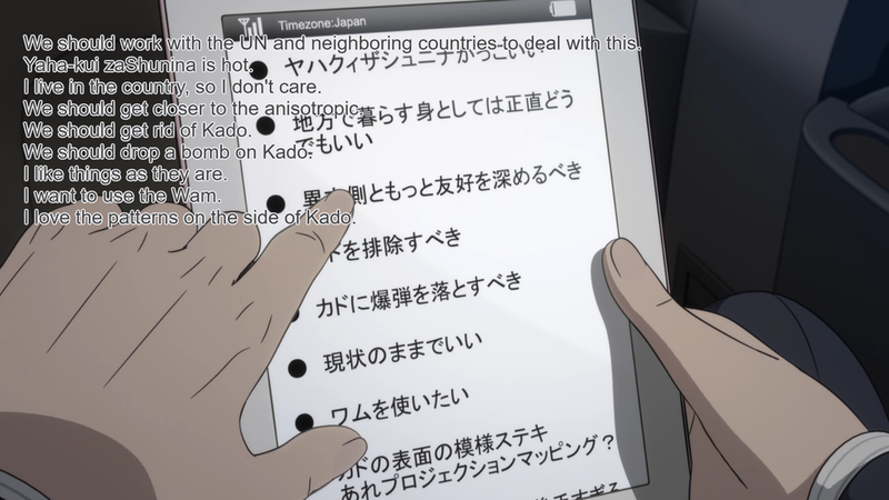 Illustration for article titled In the last episode of: Seikaisuru Kado (ep. 4 + ep. 5)